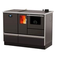 Alfa Plam Alfa Term 20 pellet 20kw range cooker on a white backgroung.