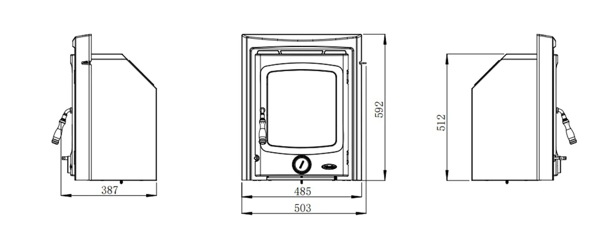 Atlantic Bay5 Inset Stove - Image 2