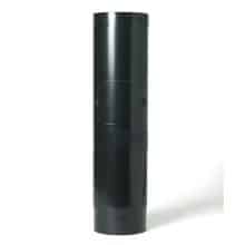 500MM BLACK PIPE ON A WHITE BACKGROUND.