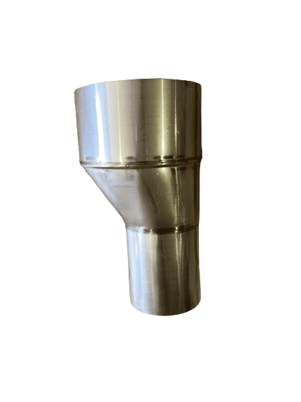 Offset flue adaptor.