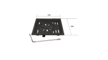 Full set grate & frame for Henley Achill 21 boiler inset stove.