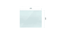 Glass for Henley Achil21kW inset boiler stove.