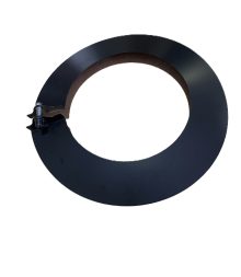 6" rossette matt black