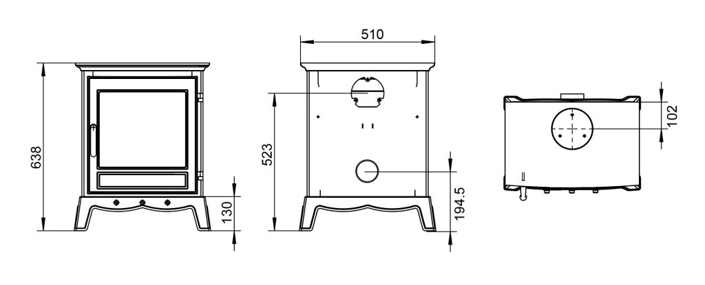 Henley Ash 8kW Stove - Image 4