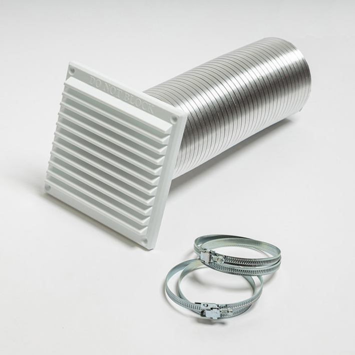 External Air Kit – Direct Air Stove Ventilation Kit (White Vent)